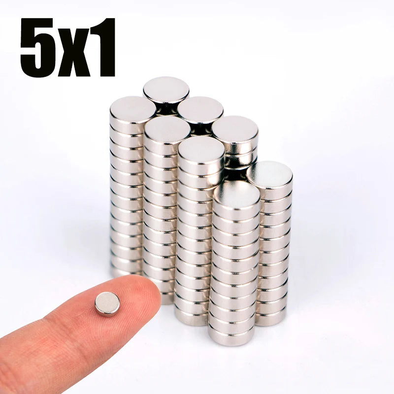 Imanes de Neodimio NdFeB Redondos, Súper Potentes, Fuertes y Permanentes, 4x2, 5x2, 5x3, 6x2, 6x3, 8x2, 10x1, 10x2, 12x2