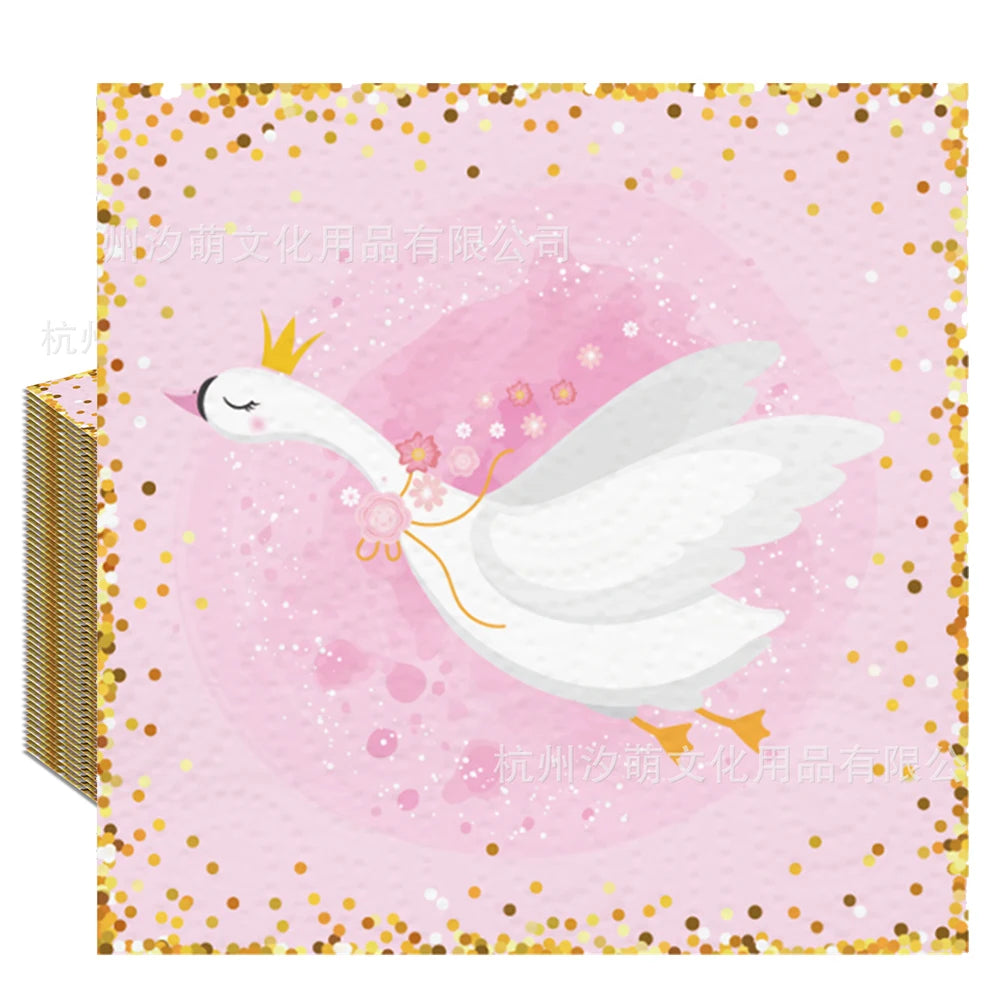 Servilletas de papel con imágenes de setas, de hadas del bosque encantado, 20/40/60/80/100 Uds. para decoupage y decoración