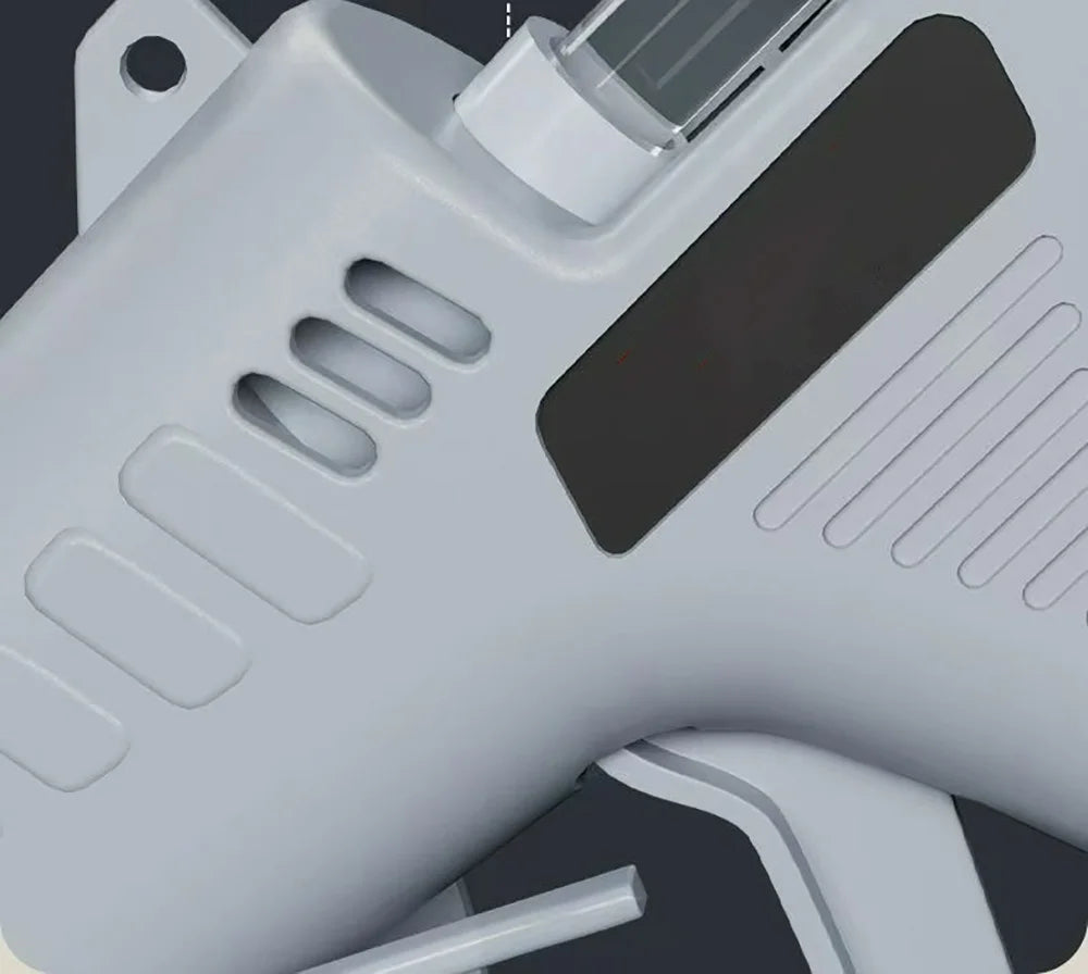 Pistola de pegamento termofusible inalámbrica, 3,7 V, 1800mAh, carga USB, utiliza barras de pegamento de 7mm, antifugas y antiescaldaduras