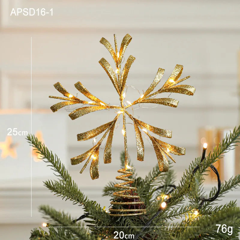 Estrella para árbol de Navidad, 10-20 cm