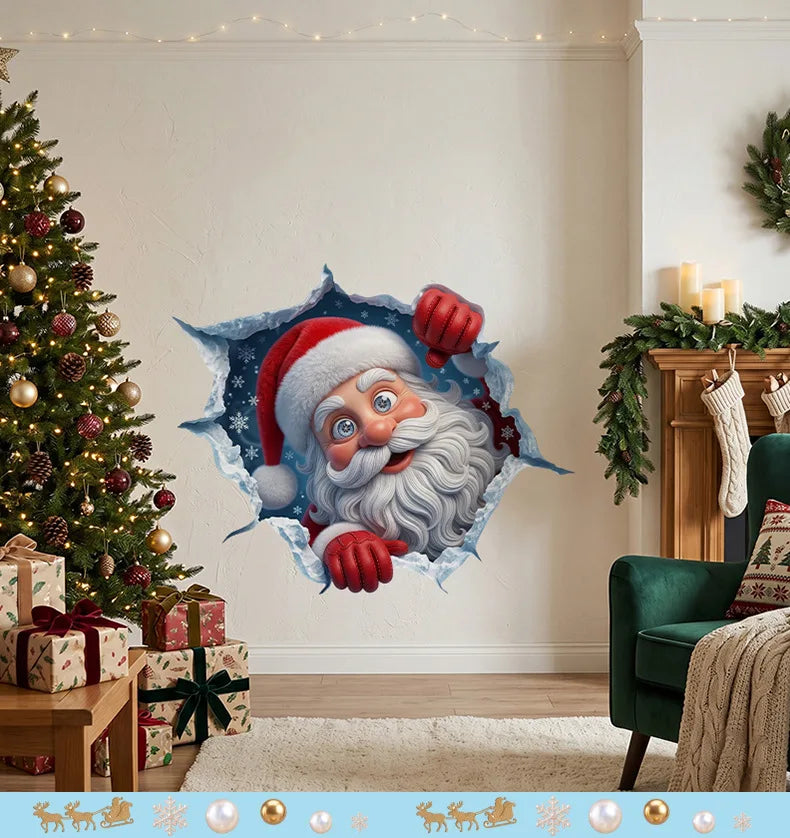 Adhesivo de Pared 3D de Navidad