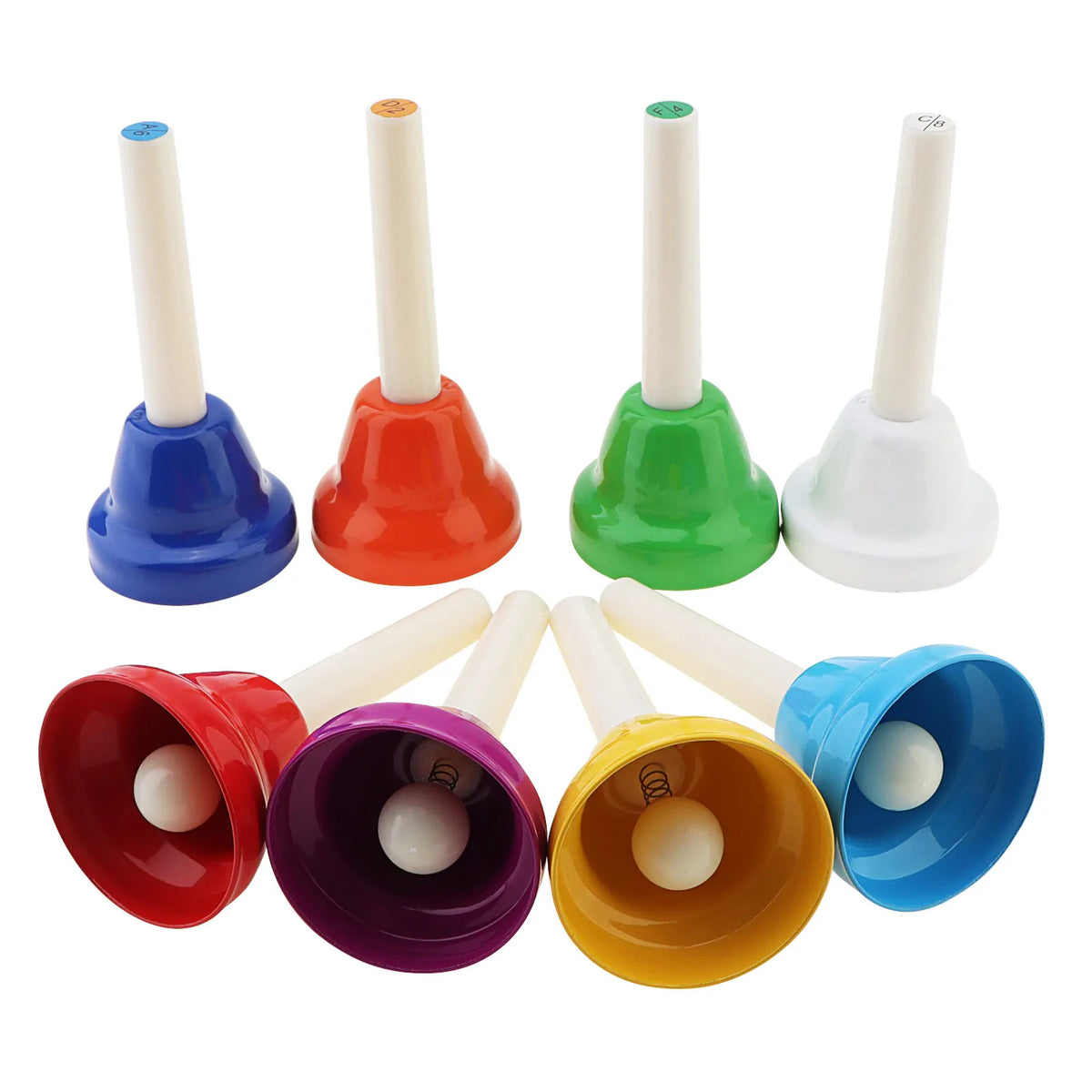 Campanas musicales de mano de 8 notas