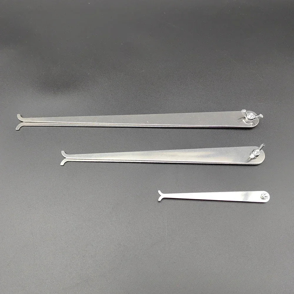 Calibrador profesional de acero inoxidable con pierna doblada para escultura de arcilla, herramientas de cerámica de alta calidad, 4, 8, 10 y 12 pulgadas de longitud