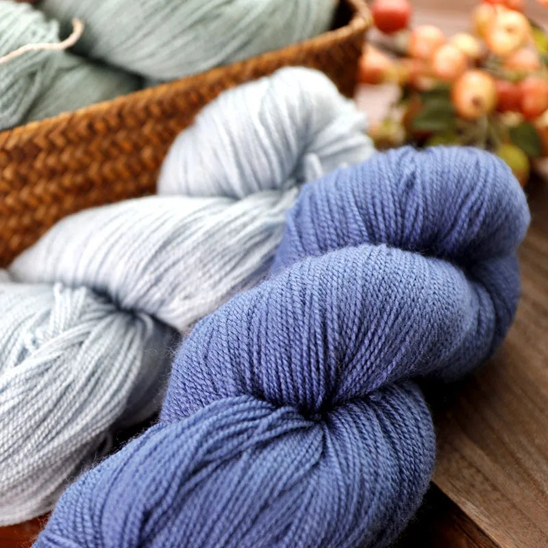 Lana 75% merino superfina 25% nailon de 100g/ovillo para tejer, 550M