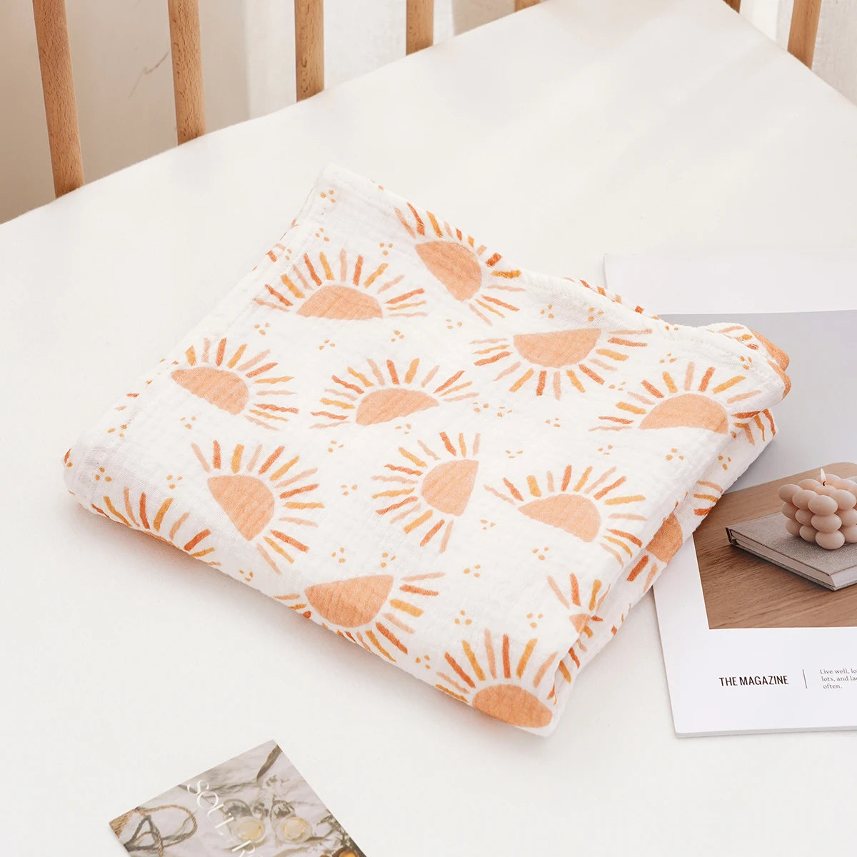 1 manta para recién nacidos, suaves, transpirables y acogedoras 100% Algodón
