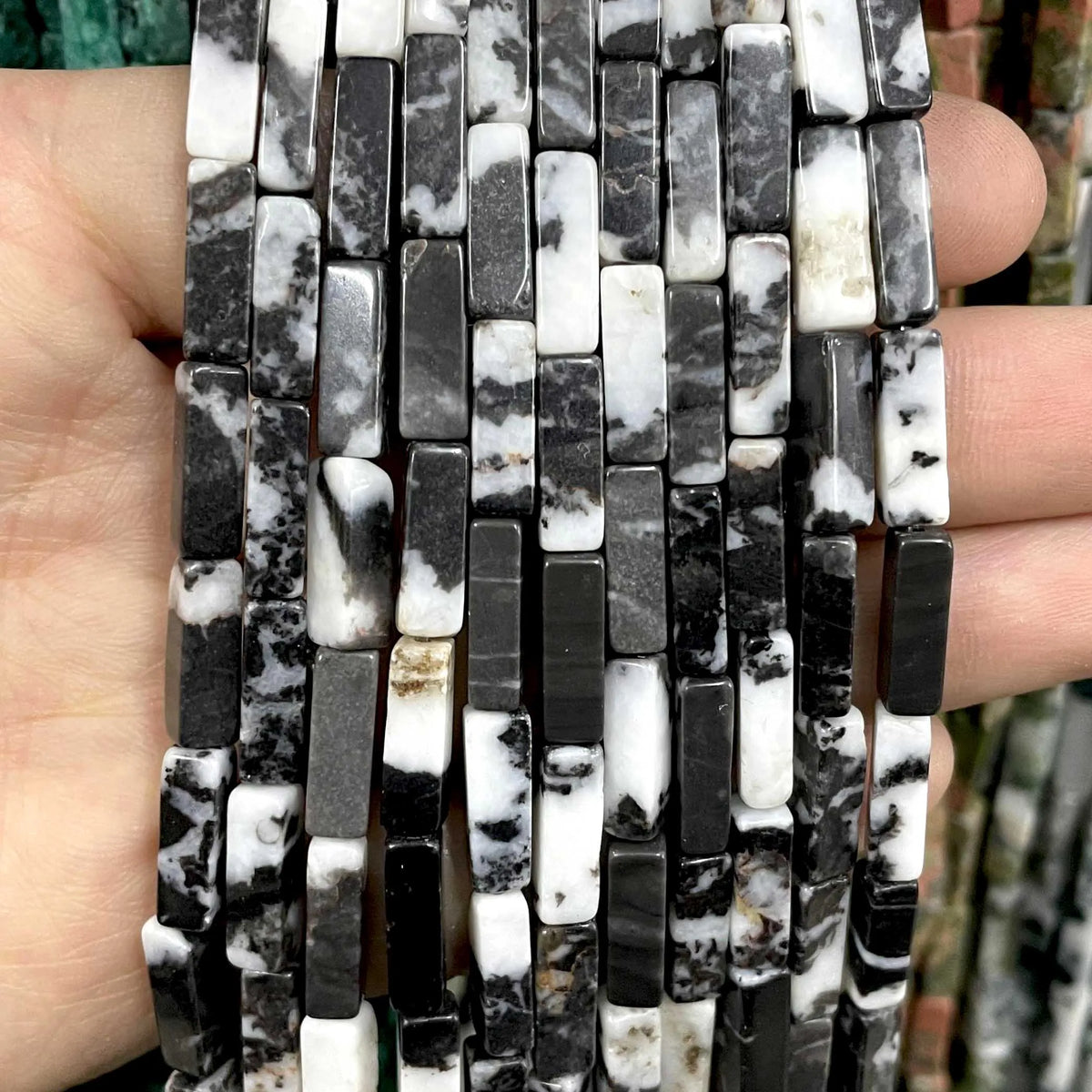4*13MM piedra Natural cuadrada Aventurina Ojo de Tigre ágatas cristal Jades