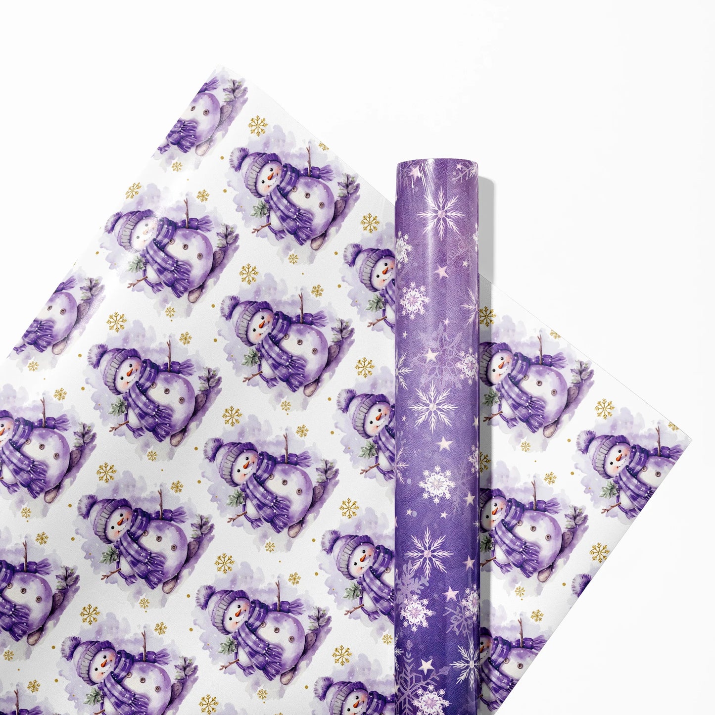 Papel  púrpura, papel de regalo de alta calidad, regalo Navidad, 12 pliegos