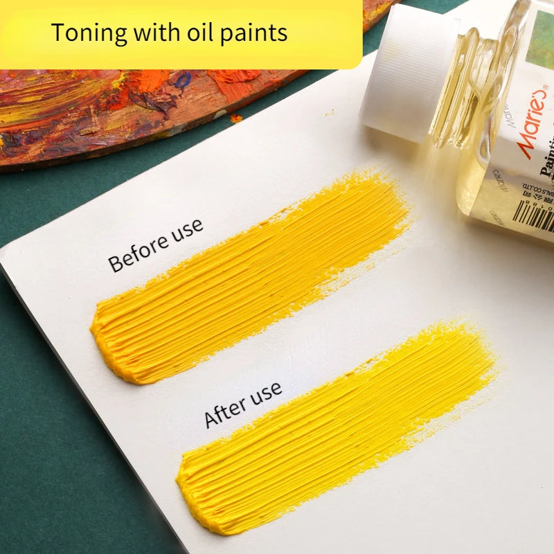 Trementina sin olor para pintura al óleo, líquido de limpieza para pinceles, 500ml
