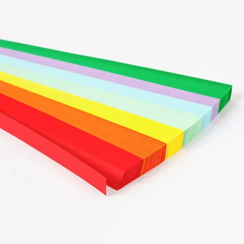 Tira de papeles de estrellas de Origami, 540 hojas, doble cara