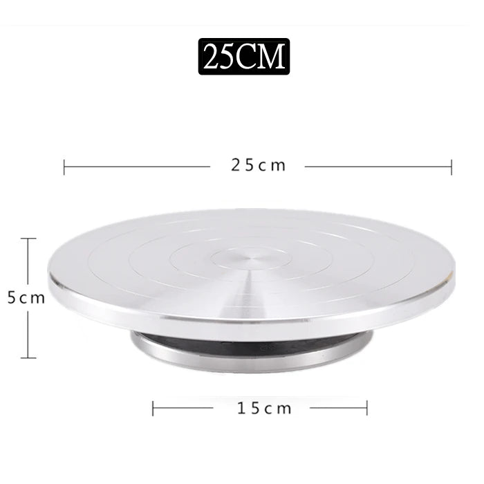 Torno de cerámica de arcilla de doble cara,  tipo pastel de 15-25CM, de aleación de aluminio