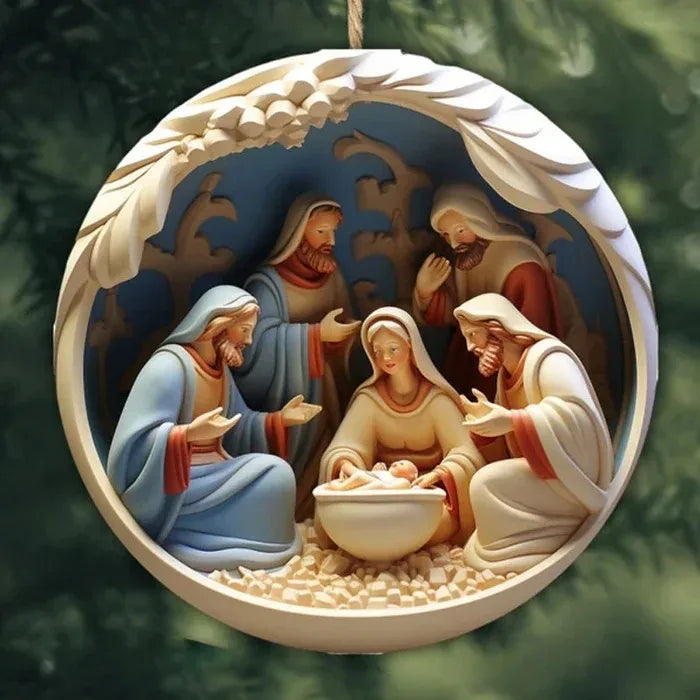 Colgantes creativos de madera de Navidad,
