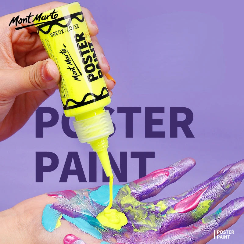 Juego de pintura con dedos para niños, Set de 6/12 colores de 60ml, pintura Gouache lavable