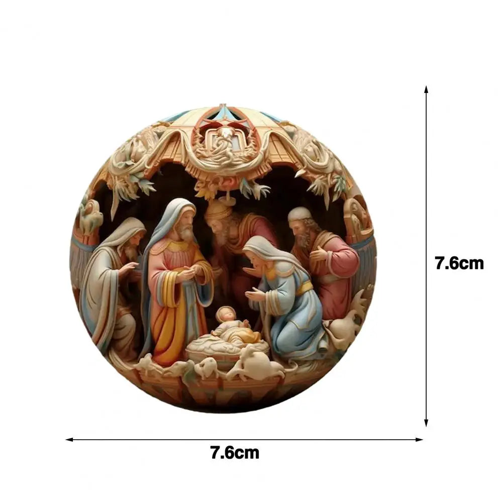 Adorno de Natividad  para interiores y exteriores, efecto 3d