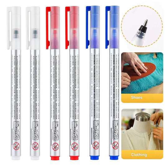 6 unids/set de rotulador mágico borrable con calor de gran capacidad, línea desaparece al planchar