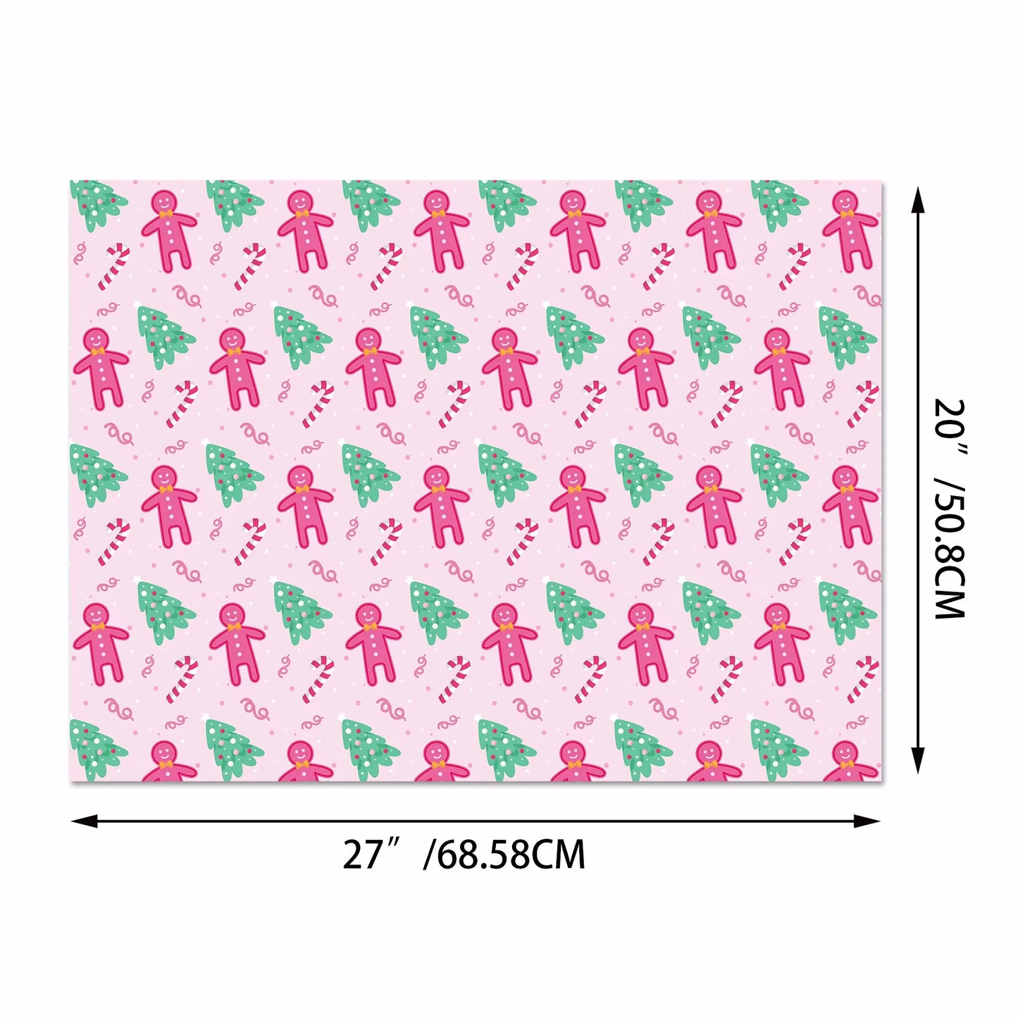 Papel para envolver con temática de muñeco de nieve, Papá Noel, 12 piezas, para regalo de fiesta de Navidad