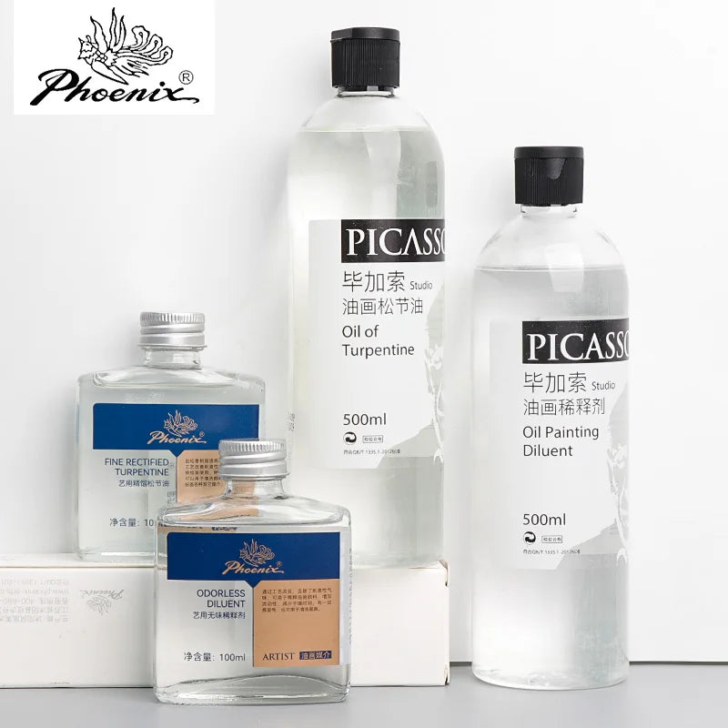 Medium de 100ml para pinturas al óleo, secado rápido, aceite de tóner, retoque de esmalte, barniz brillante