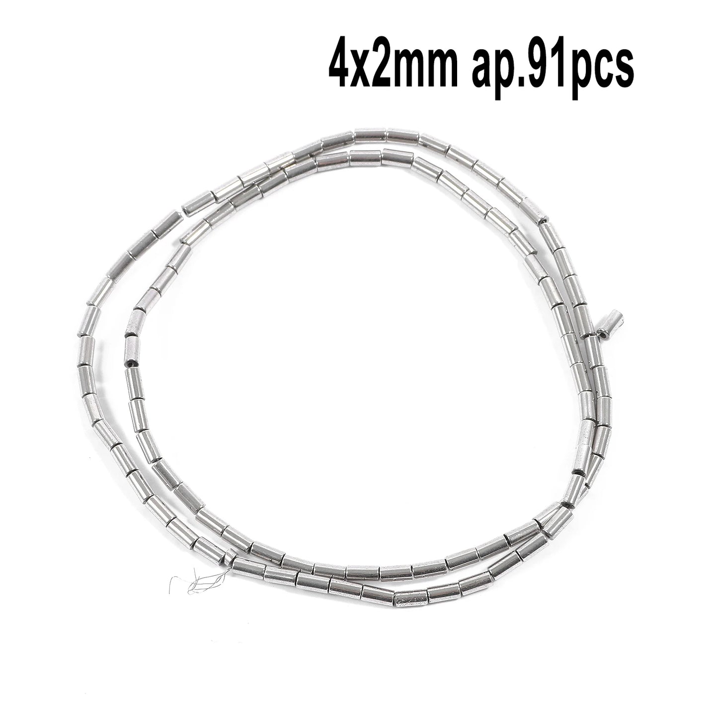 Mostacillas de hematita de rodio diversas formas para fabricación de joyas