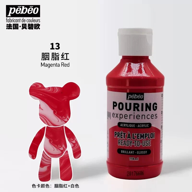 PEBEO experiencia de vertido, pintura acrílica líquida 118ml