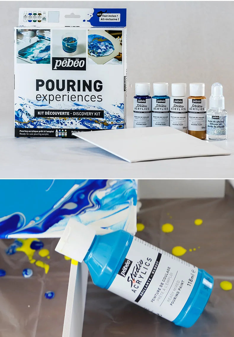 PEBEO experiencia de vertido, pintura acrílica líquida 118ml