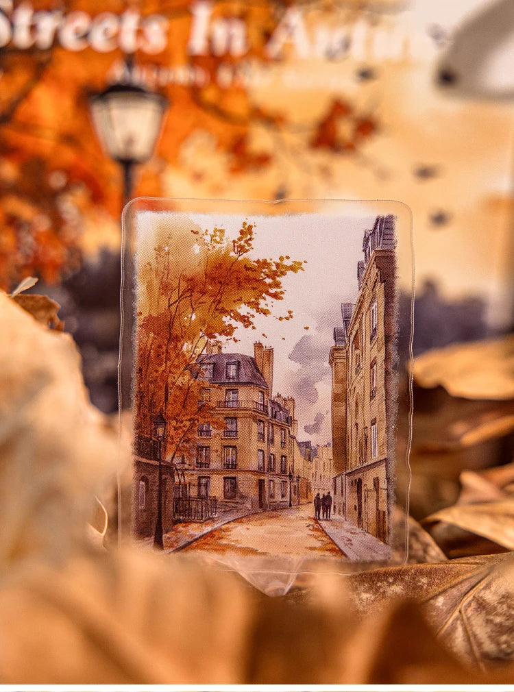 30 hojas de pegatinas de vida otoñal, Material decorativo creativo