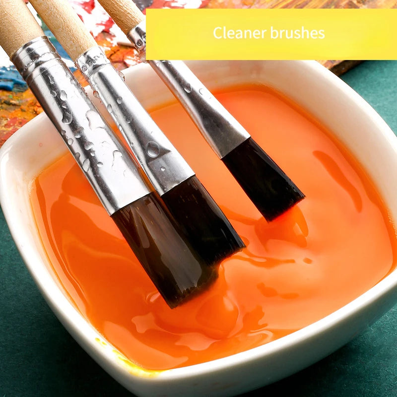 Trementina sin olor para pintura al óleo, líquido de limpieza para pinceles, 500ml