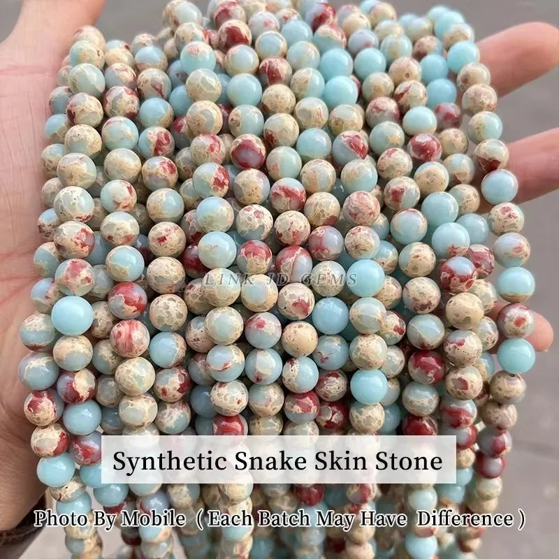 Mostacillas de piedra natural, variedades, redondo de 4, 6, 8, 10 y 12mm