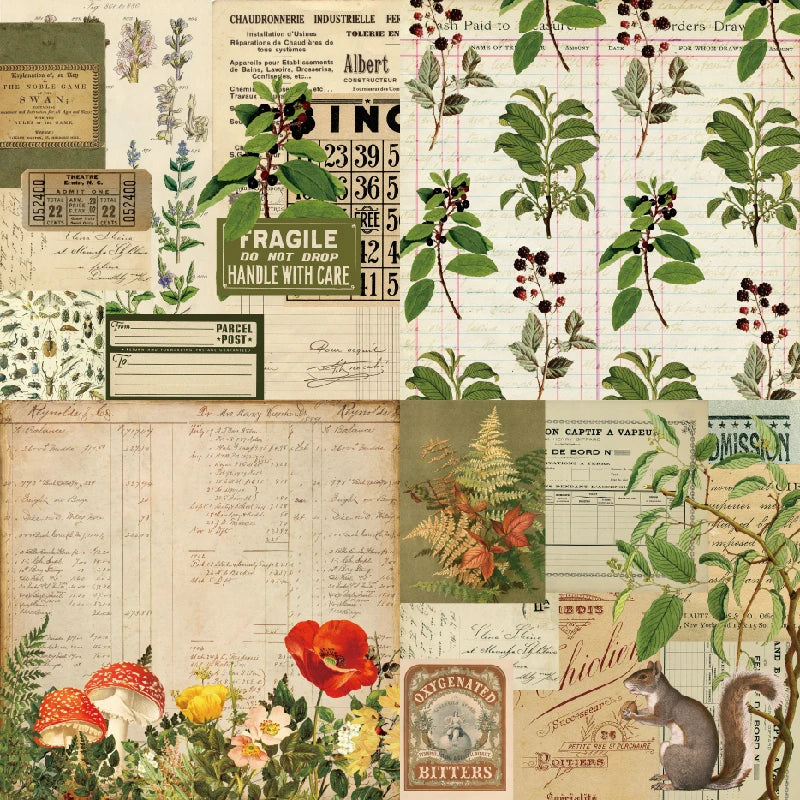 12 hojas de papel para álbum de recortes de 15x15cm