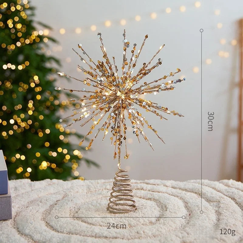 Adorno de estrella para árbol de Navidad