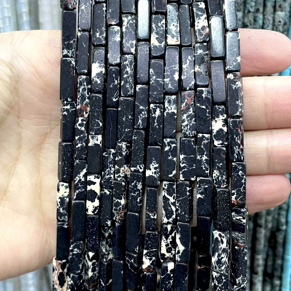 4*13MM piedra Natural cuadrada Aventurina Ojo de Tigre ágatas cristal Jades