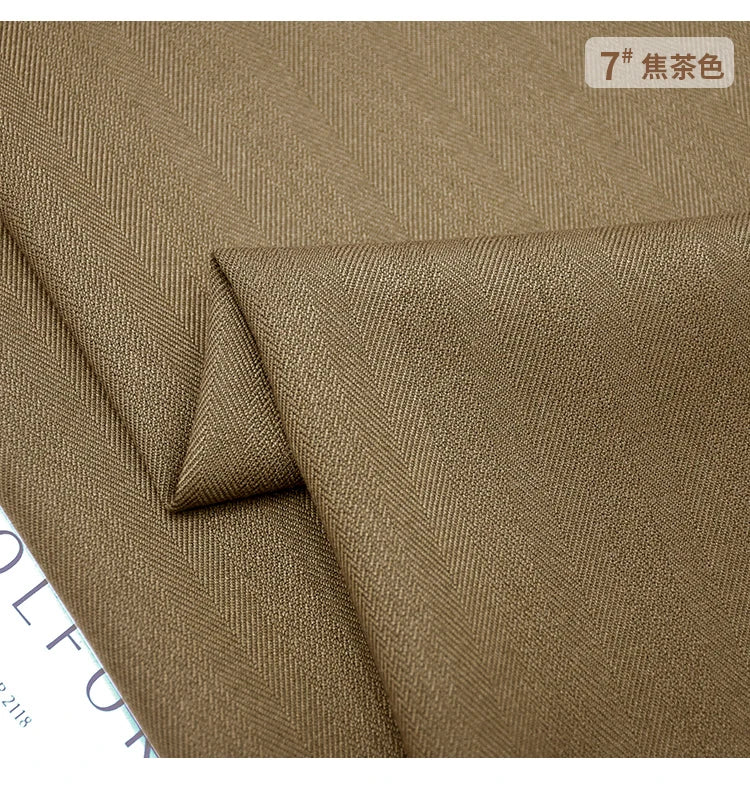 Patrón de espiga, mezcla de lana, tela informal. tela microelástica gruesa