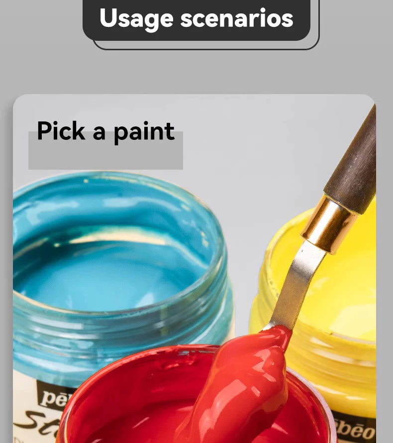 3/5/7 unids/set paleta cuchillo y espátula de acero inoxidable para pintura al óleo, mango de madera