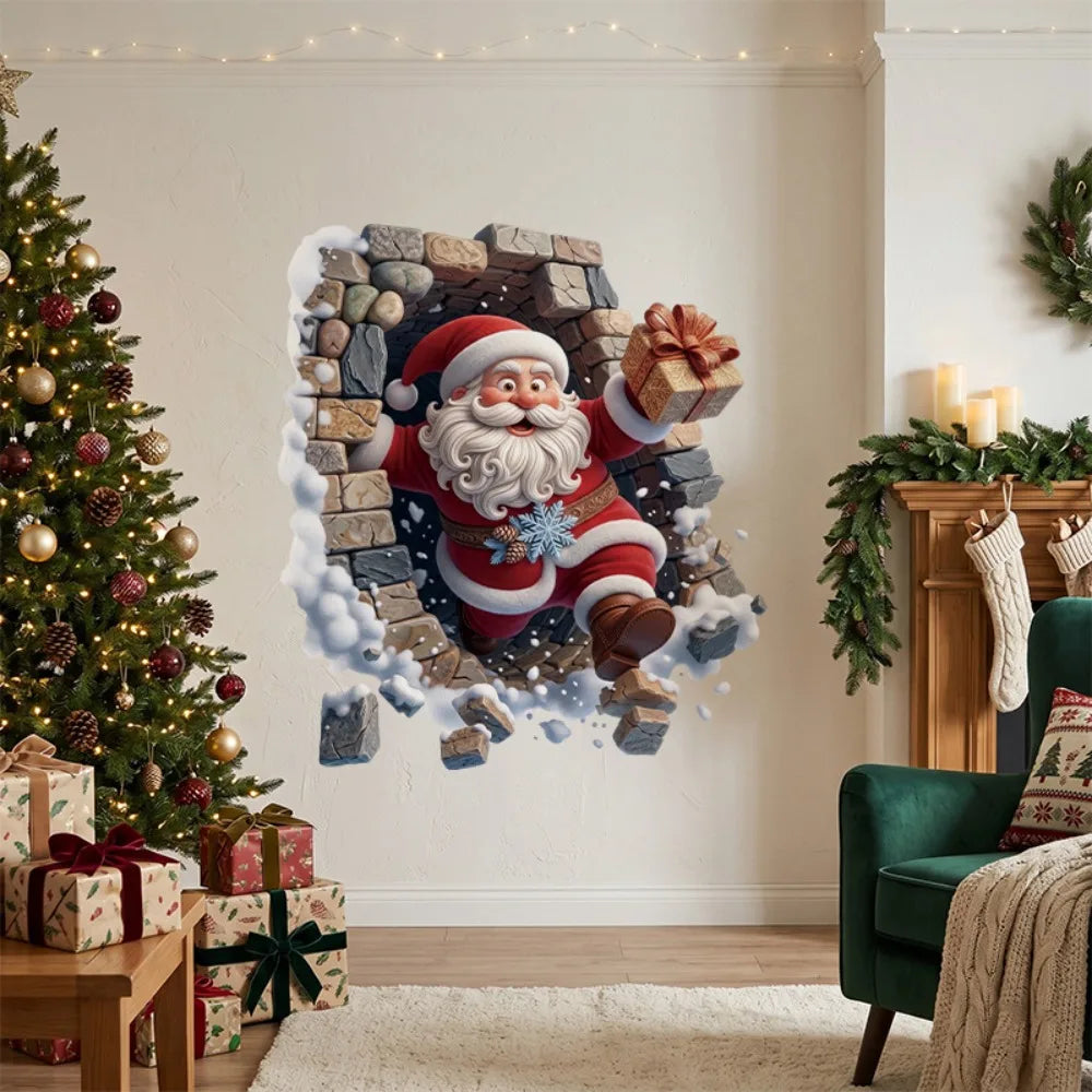 Adhesivo de Pared 3D de Navidad