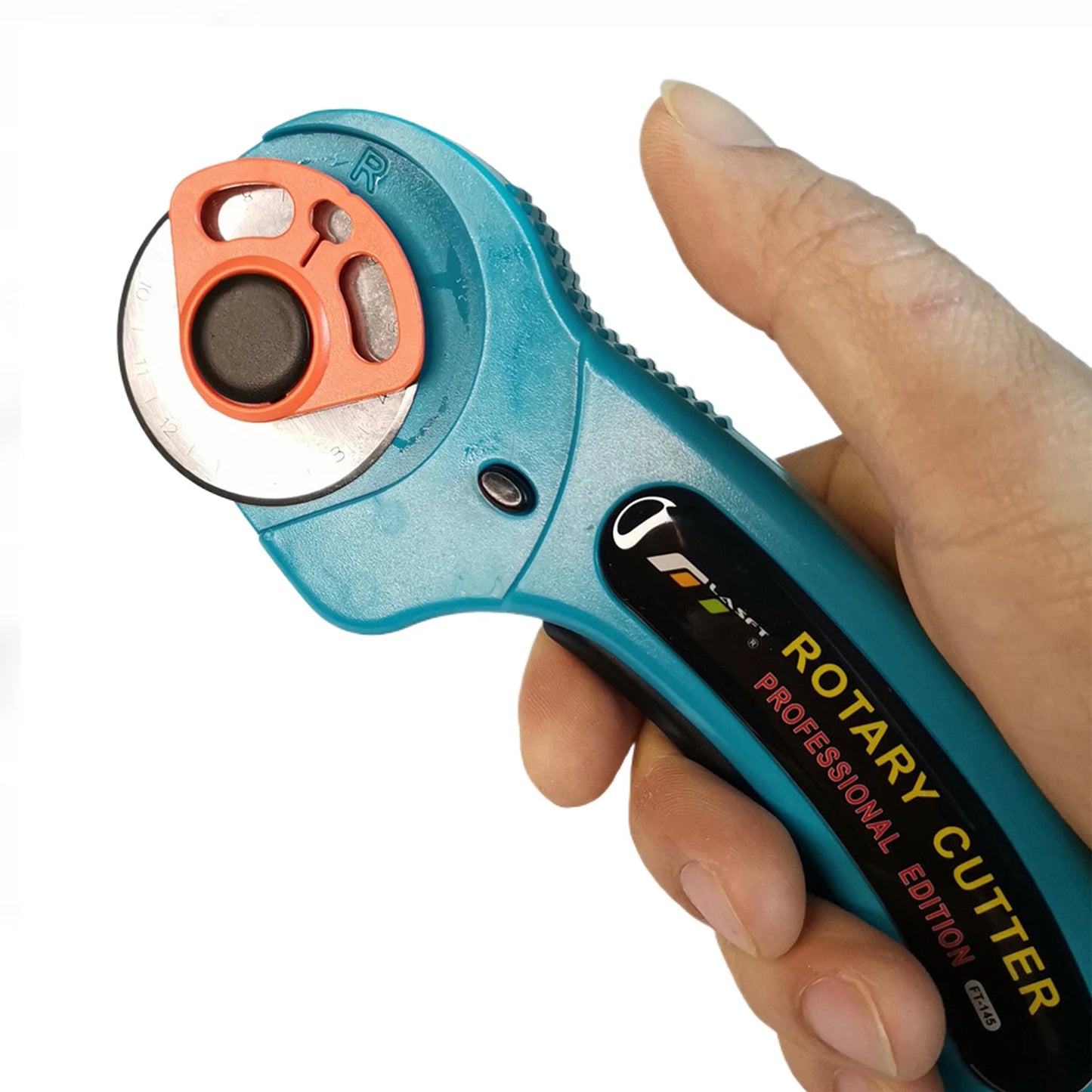 Cortador rotativo FT145, rodillo de R45mm, herramientas de corte fácil para tela, cuero, papel, etc.