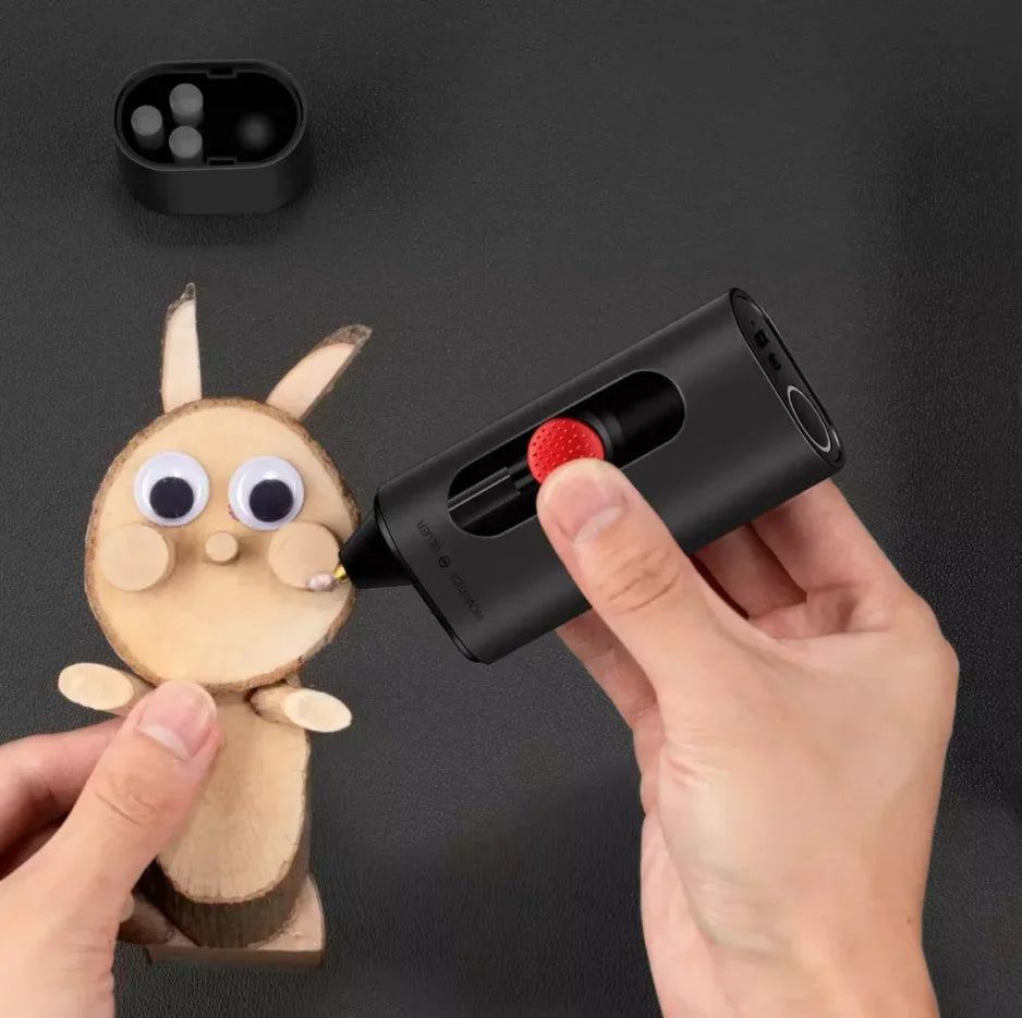 Wowstick-lápiz de pegamento eléctrico inalámbrico para manualidades, para pegamento de fusión en caliente recargable tipo C, 2000mAh, con 20 piezas
