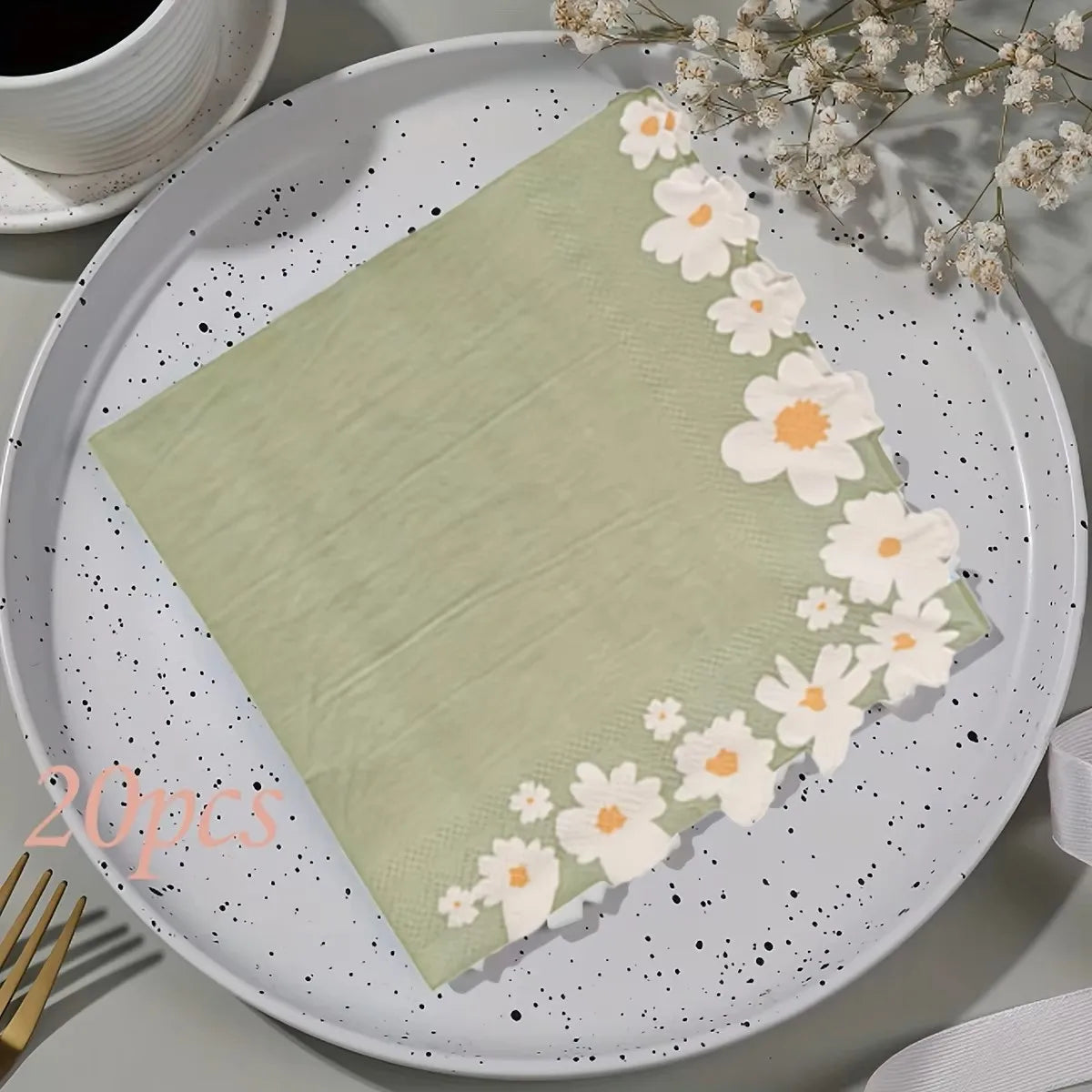 Servilletas de fiesta florales y de mariposa de 20 piezas para, celebraciones y decoupage