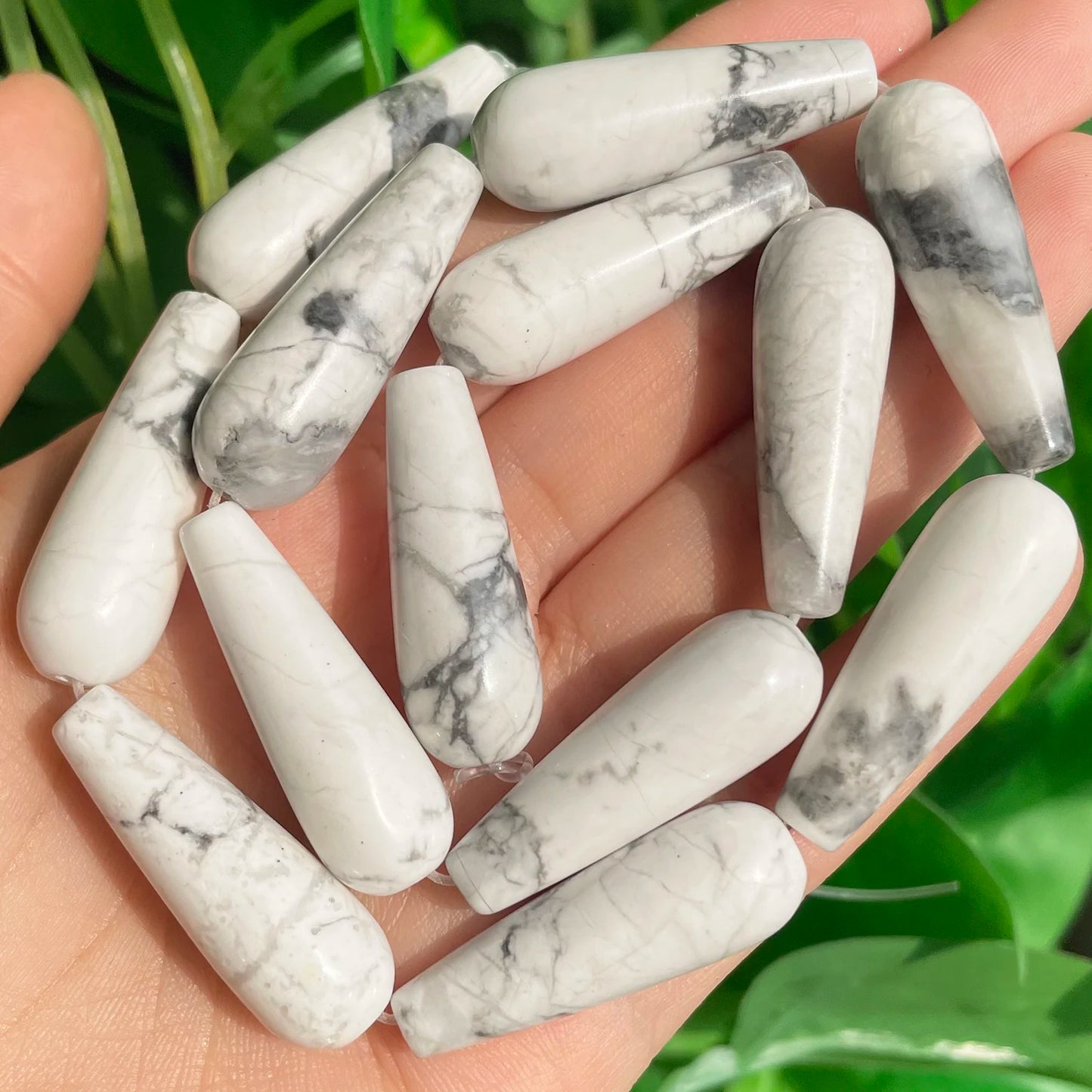 2 uds gota de agua Natural, piedra genuina, ágatas de la India, labradorita, ojo de tigre Calcedonia