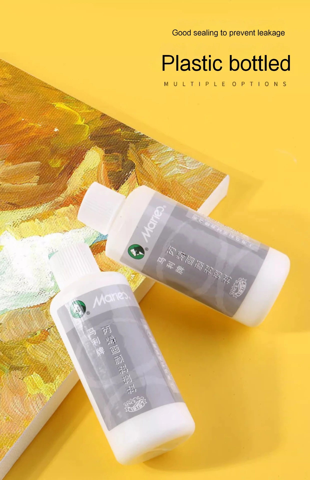 Líquido de mezcla acrílica de gran capacidad, pintura acrílica blanca lechosa, brillo más fino, pintura, pasta de moldeo, suministros de arte, 100/280ml