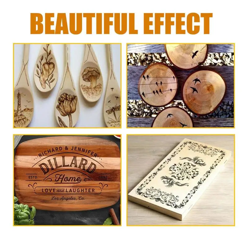 Gel para quemar madera sensible al calor, pasta para quemar madera profesional para artistas