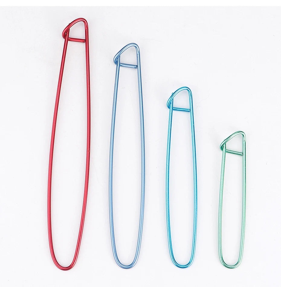 Ganchos de puntos para tejer, 4 tamaños de aluminio, 4 Uds.