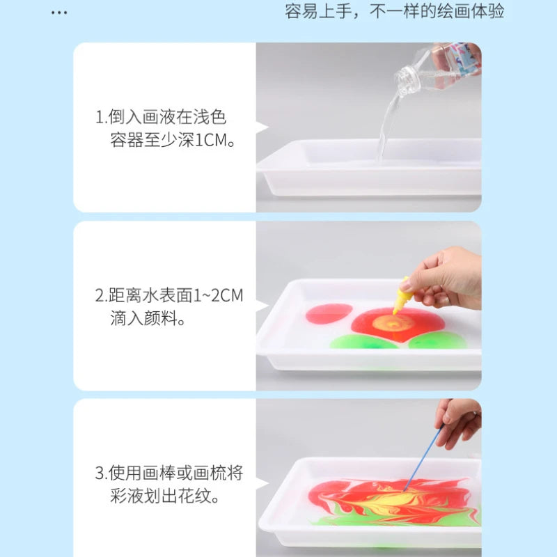 Kit de pintura de mármol para artistas y para niños