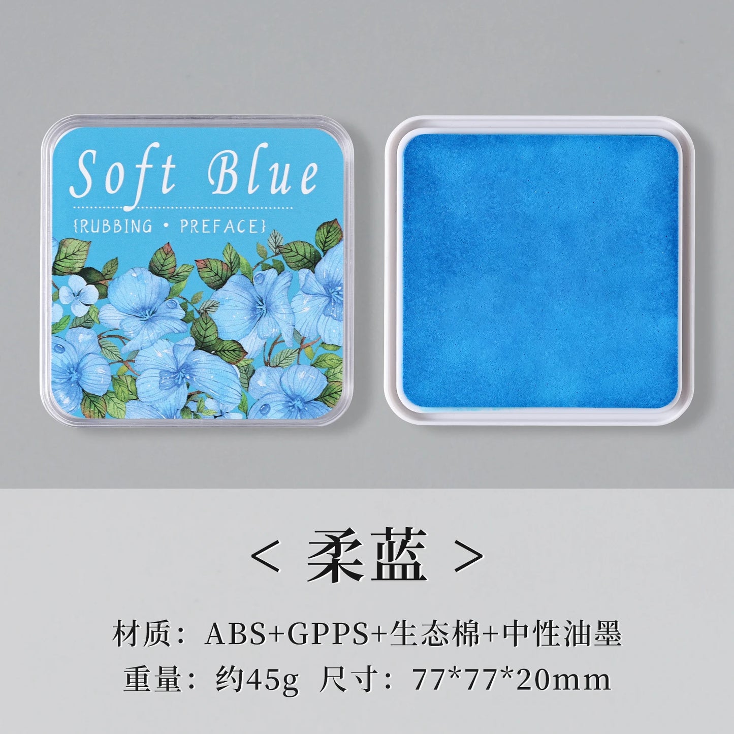 Almohadilla de tinta neutra de algodón ecológico, 16 colores, 1 ud.