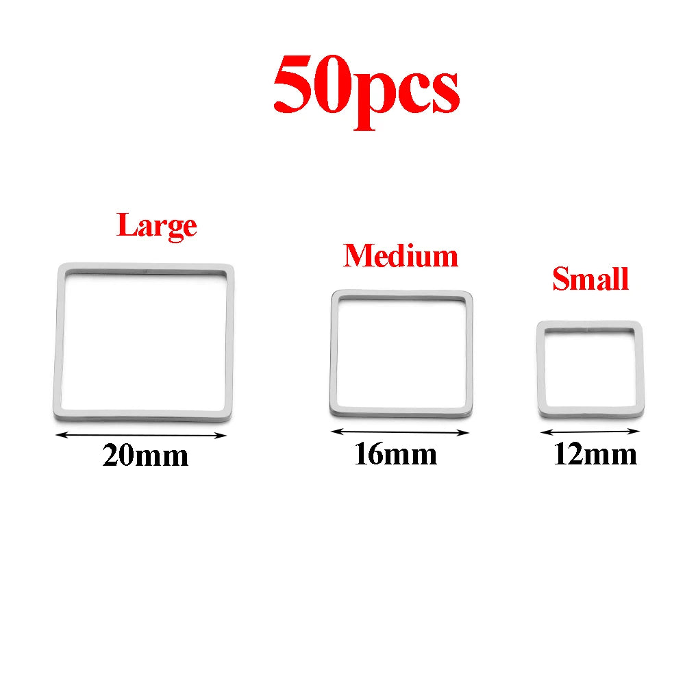 Pendientes de acero inoxidable dorado y plateado al vacío, suministros para hacer joyas de bisel, a granel, 20-50 Uds.