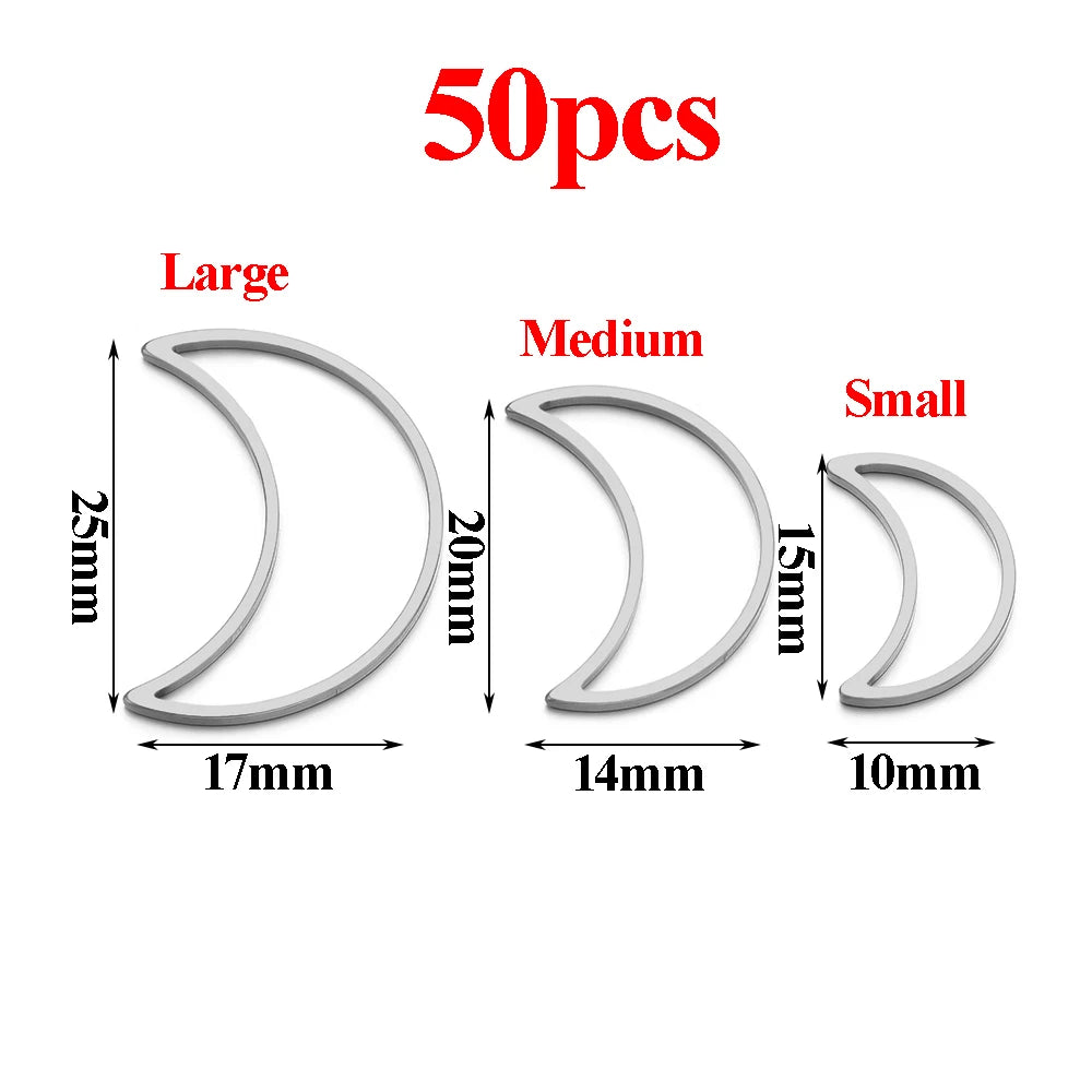 Pendientes de acero inoxidable dorado y plateado al vacío, suministros para hacer joyas de bisel, a granel, 20-50 Uds.