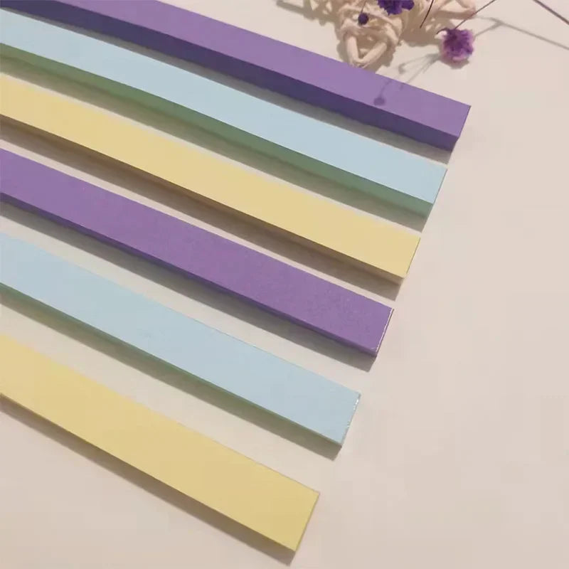 Surtido de papel de Origami de estrella de 540 hojas, estrella colorida de doble cara, manualidades plegables