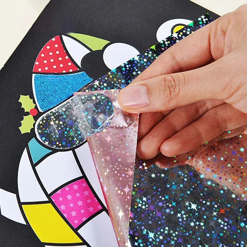 9 a 20 piezas de papel mágico, pegatinas creativas