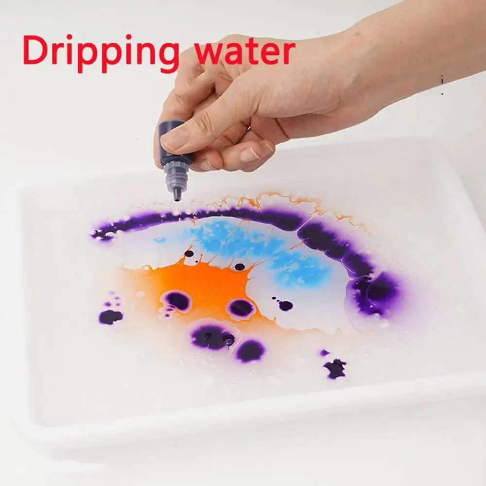 Juego de pintura de mármol acuático
