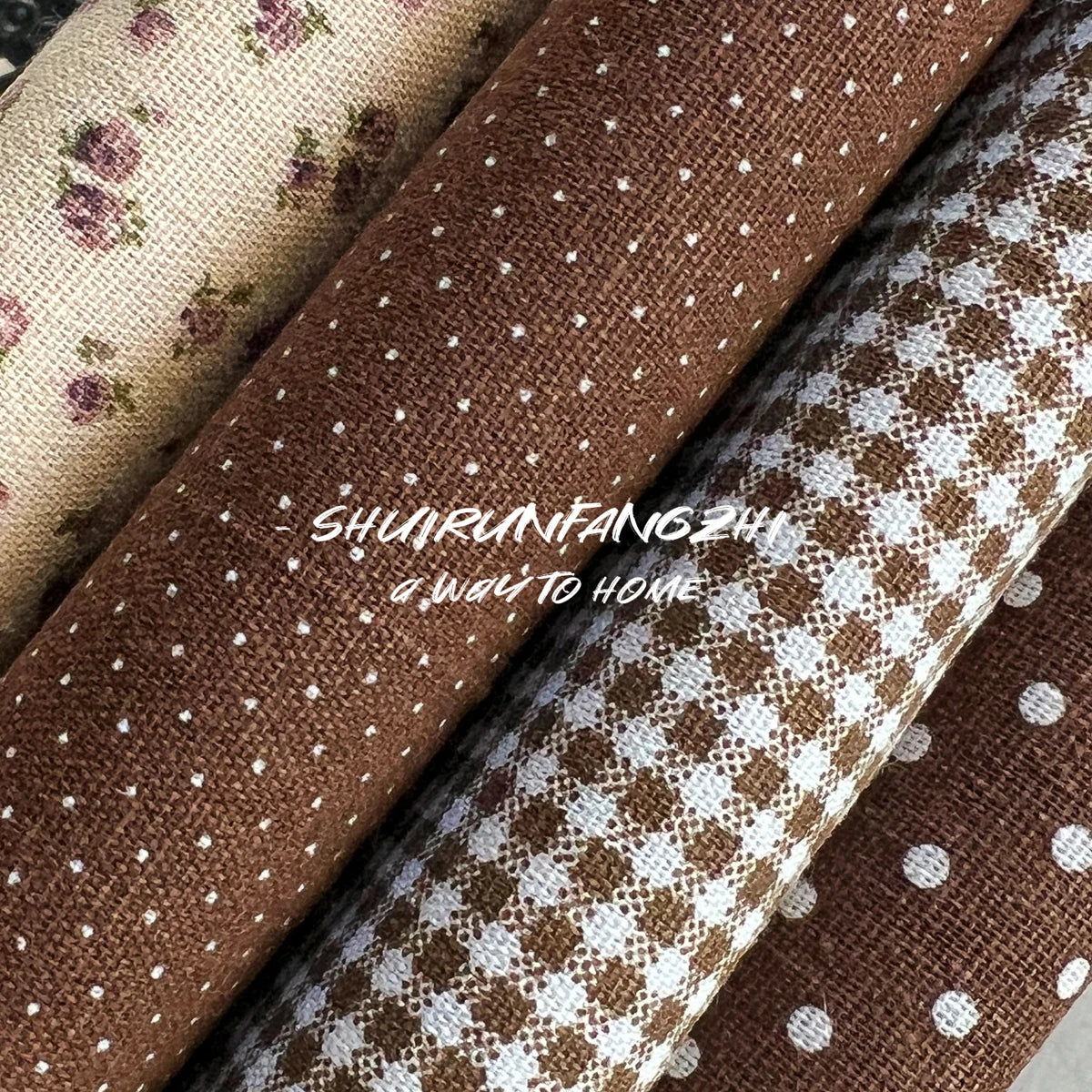 Tela Floral de algodón puro estampado