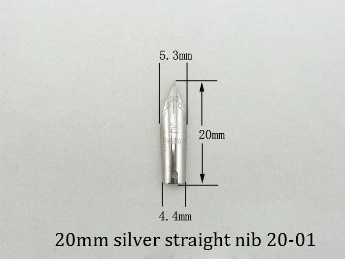 Puntas universales de 26mm y 31,5mm, piezas de puntas para pluma estilográfica compatibles con Hero Picasso Jinhao, puntas de repuesto