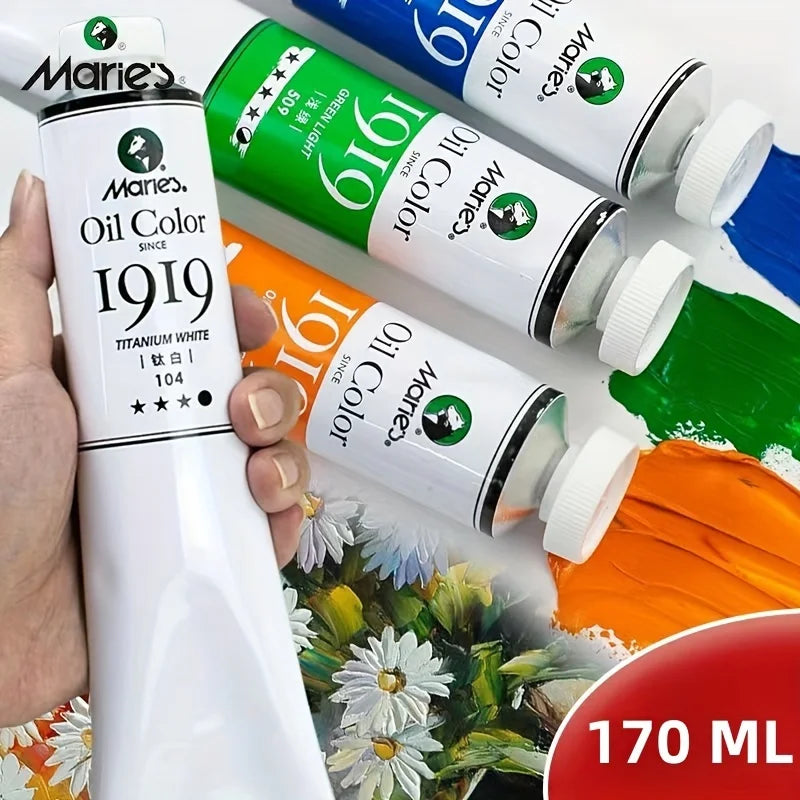 Pintura al óleo 170ML, diseñada específicamente para artistas, un solo tubo, adecuada para graffiti y pintura.