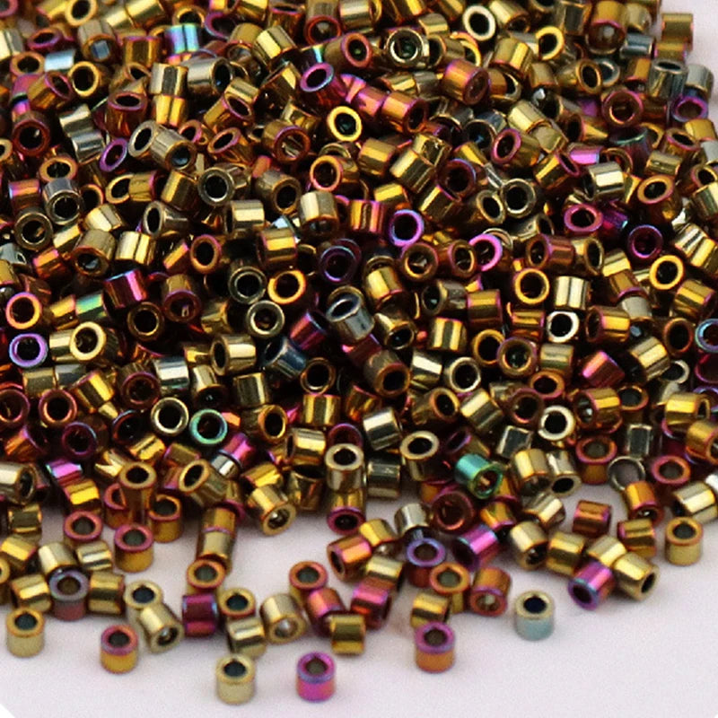 Cuentas de cristal de Colores metálico genérico, 1000 a 2000 piezas